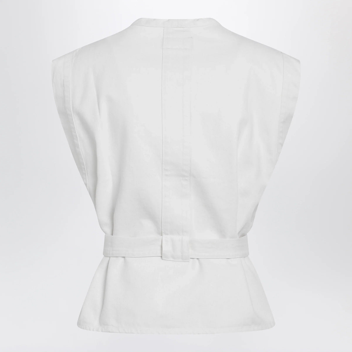 LEMAIRE - White Chasuble shirt in bleached denim