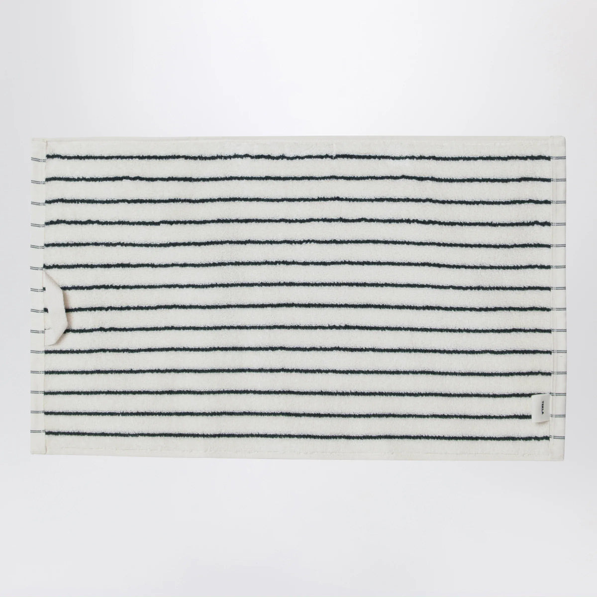 Tekla - White striped guest towel 30x50