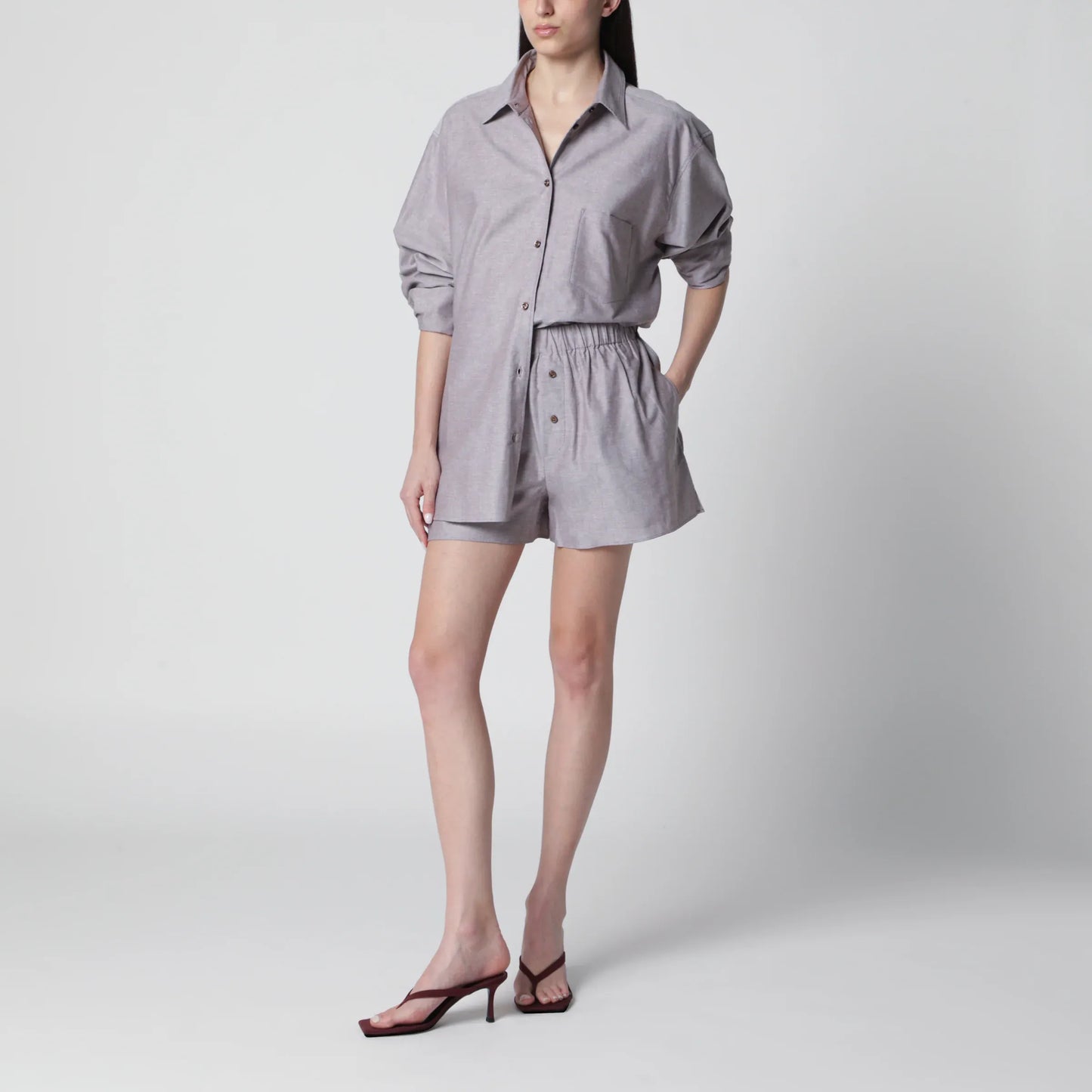 THE ANDAMANE - Oat mélange cotton set