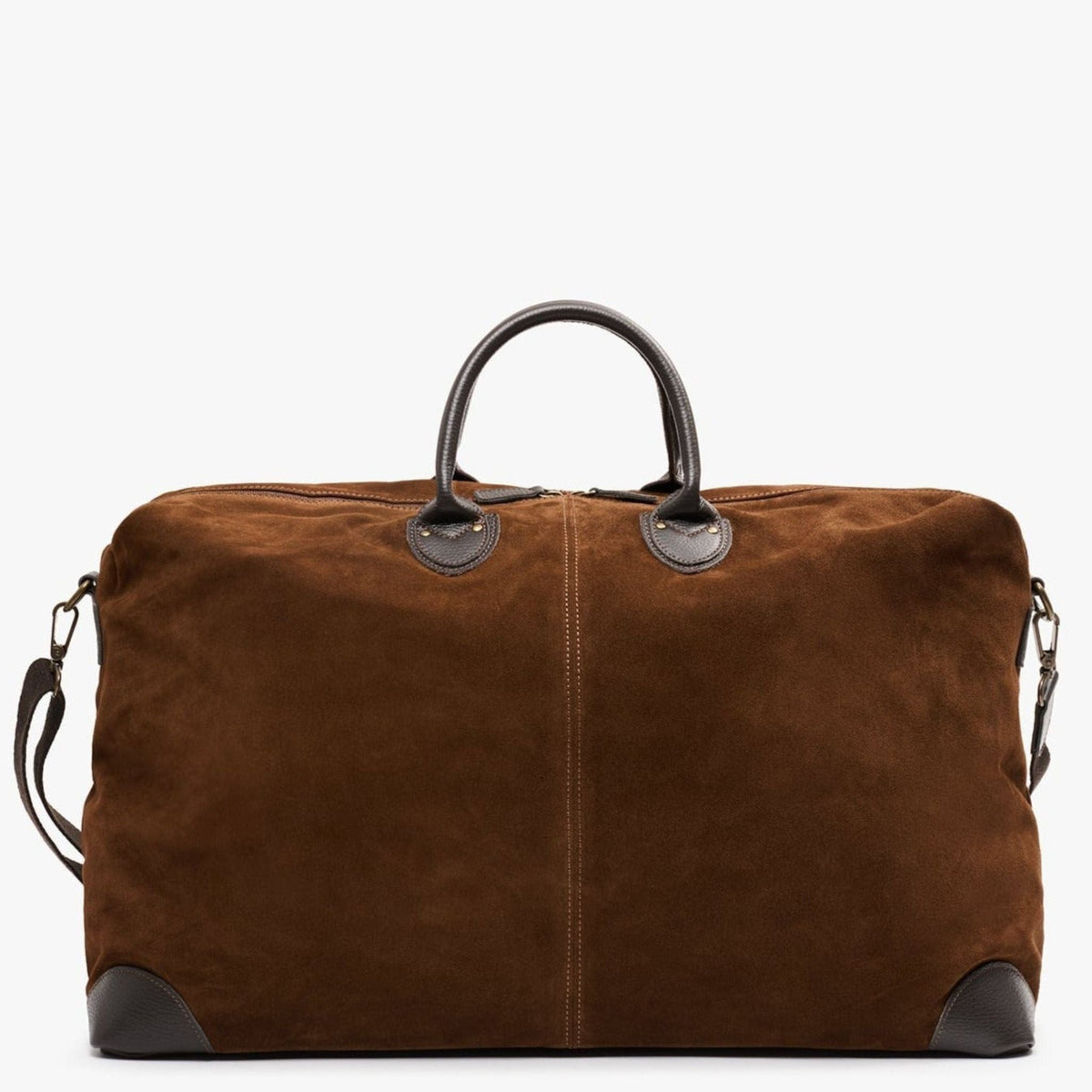 My Style Bags Harvard Duffel Large Travel Bag Italian Suede Tobacco