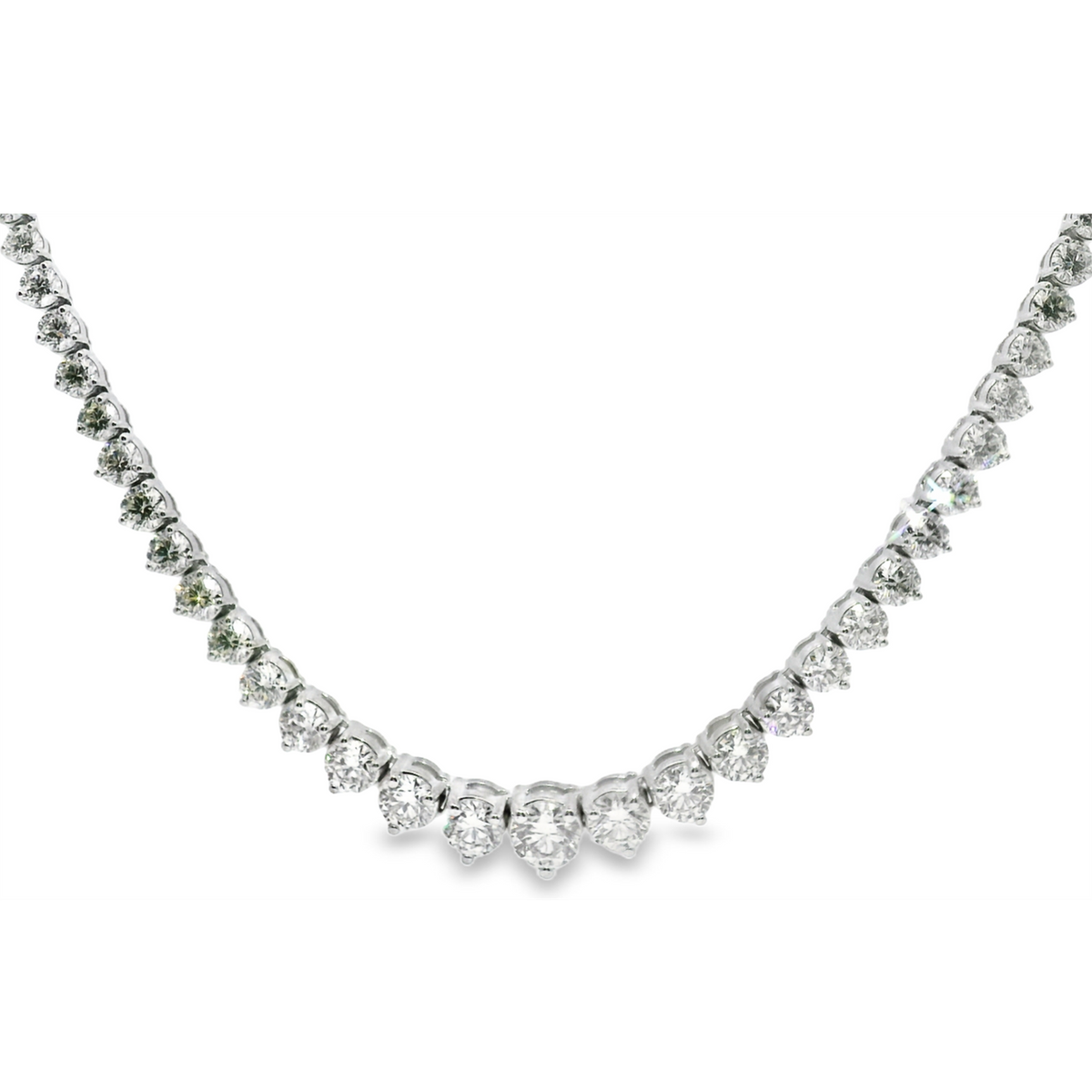 Graduated Diamond Tennis Necklace