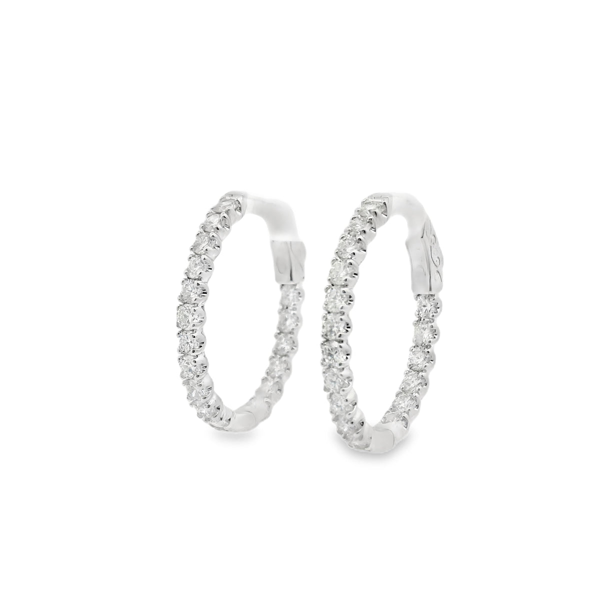 Inside-Out Diamond Hoop Earrings