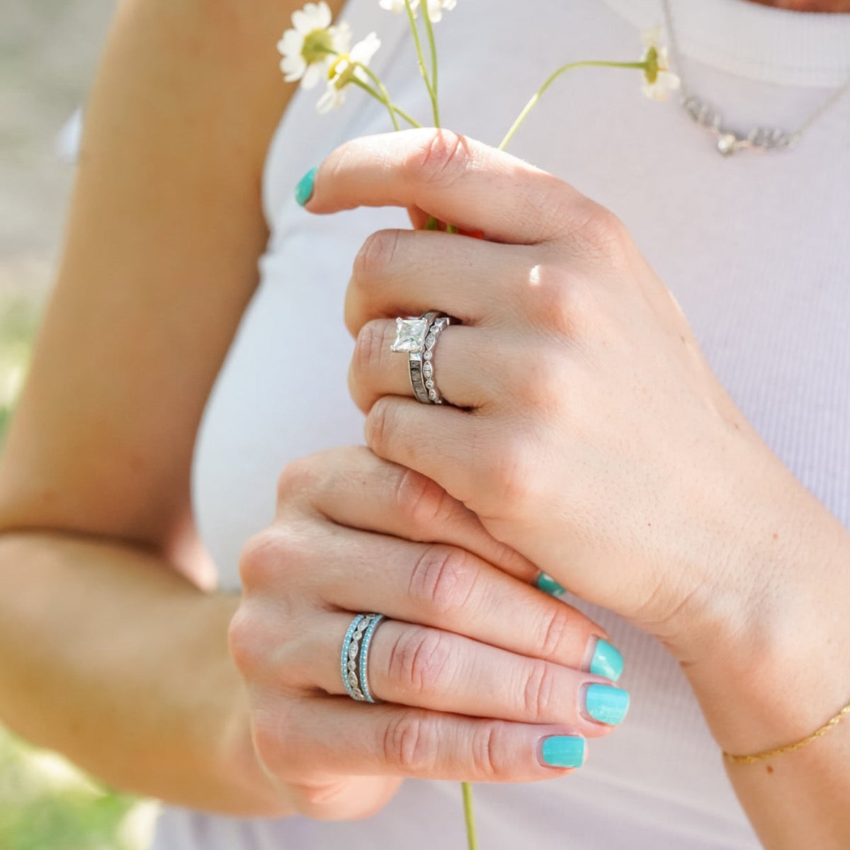 The Rose Atoll Vintage Stacker Set
