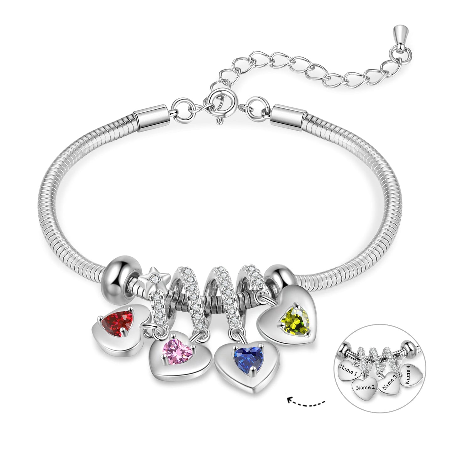 Custom Birthstone Bracelet