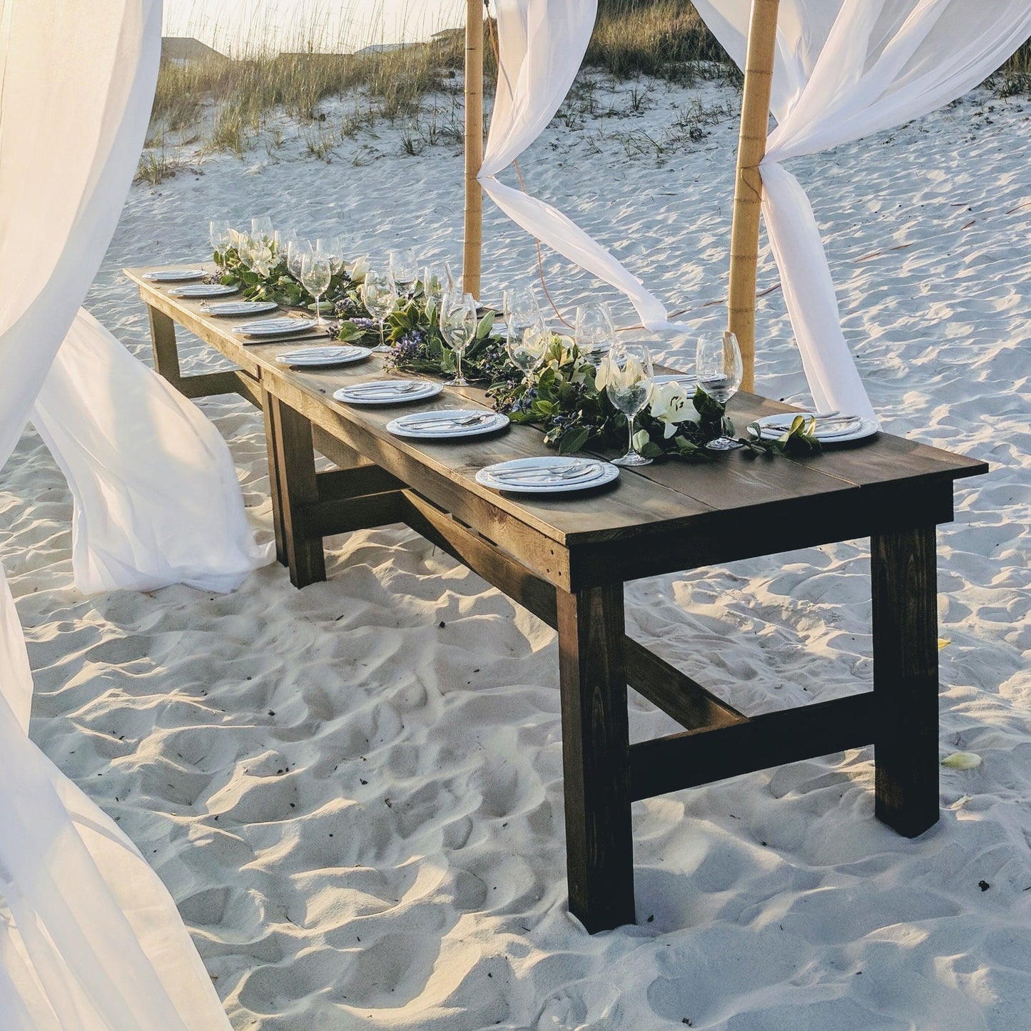 8' Farmhouse Table Rental