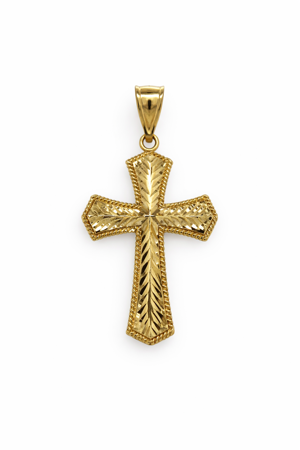 14KY Gold Ornate Cross