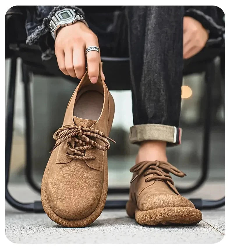 Low-Seam Round-Toe Oxford