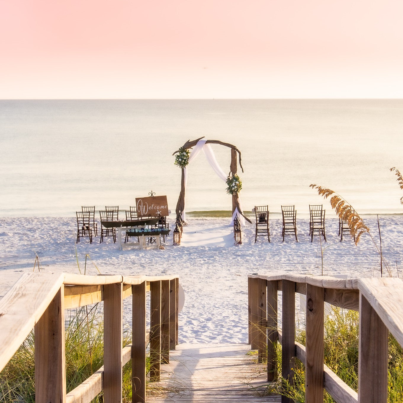 Classic Driftwood Wedding Arbor