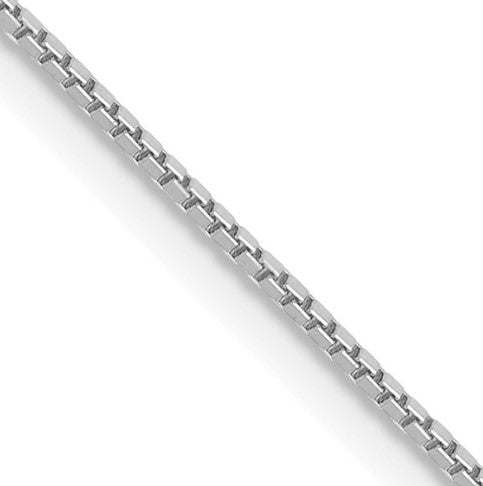 10k White Gold Box Chain