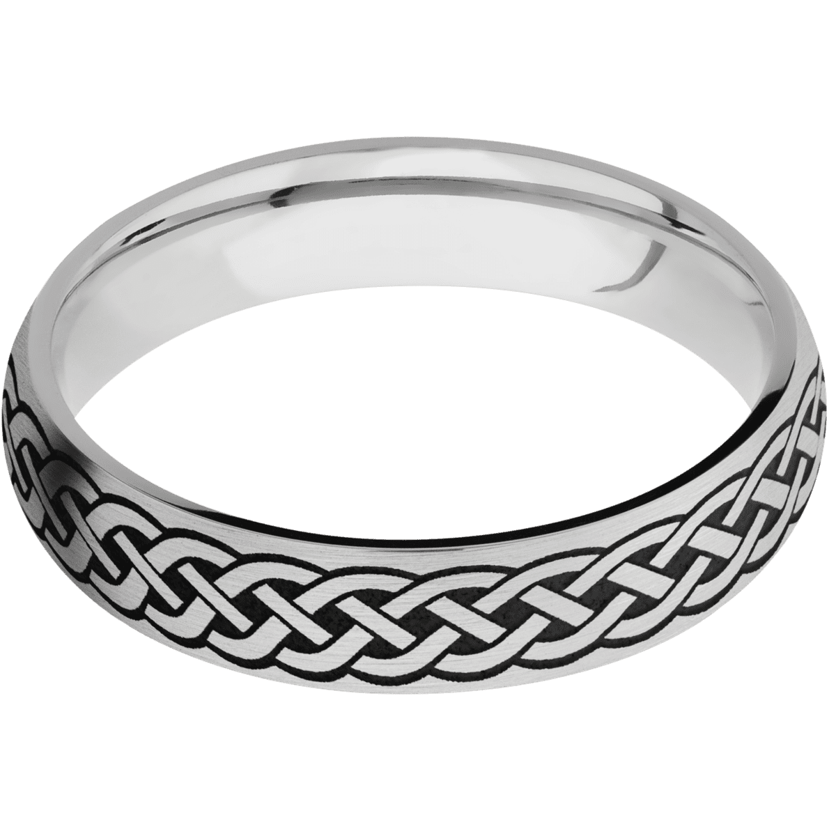 18K White Gold + Satin Finish
