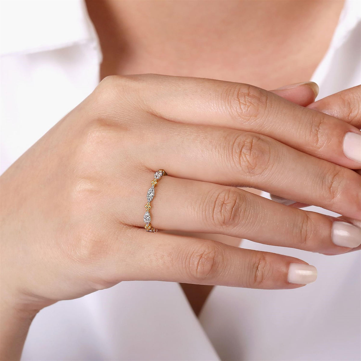 Bujukan Diamond Stackable Ring