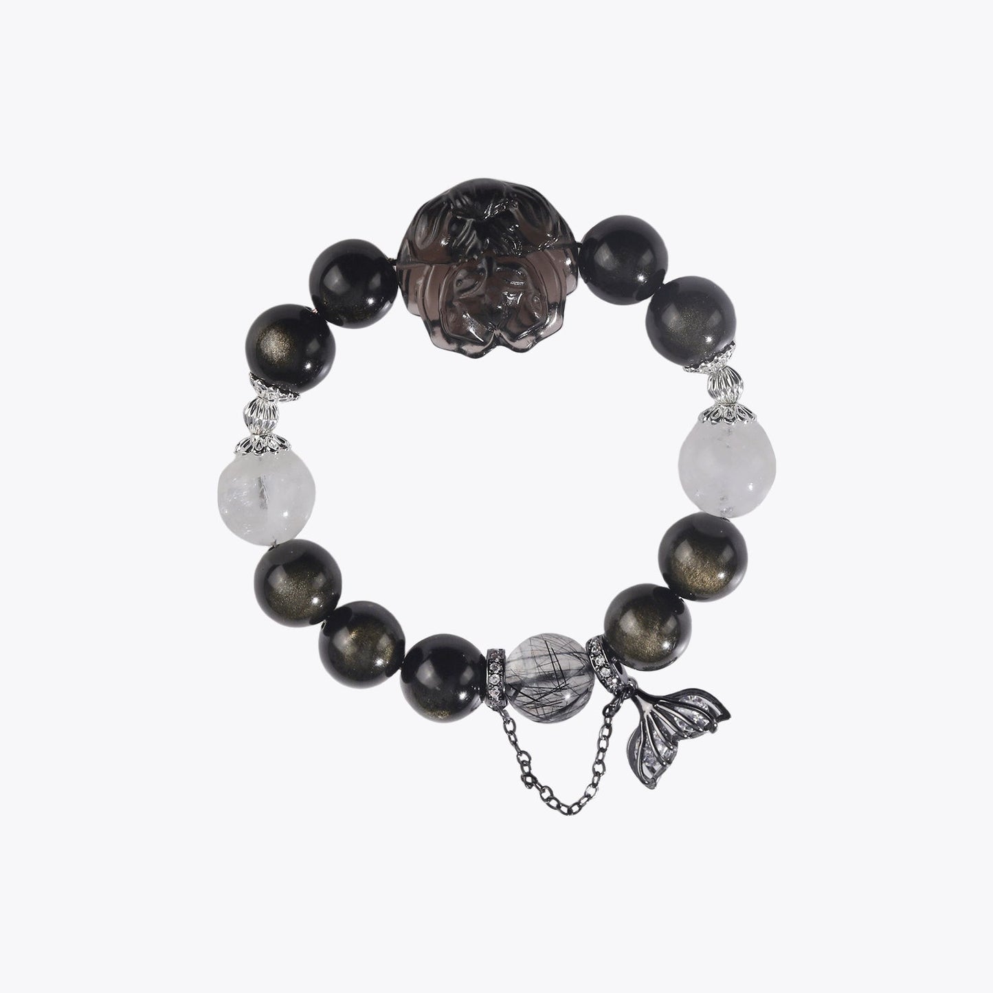 Mystic Lotus - Moonlight Guardian Crystal Bracelet