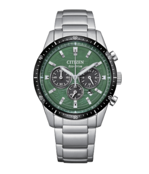 Gents Citizen Eco-Drive wtih Textured Green Dial