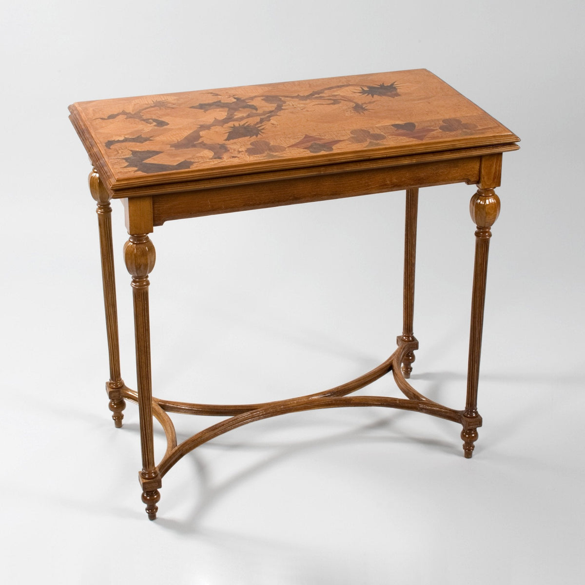 Émile Gallé Fruitwood Marquetry Games Table