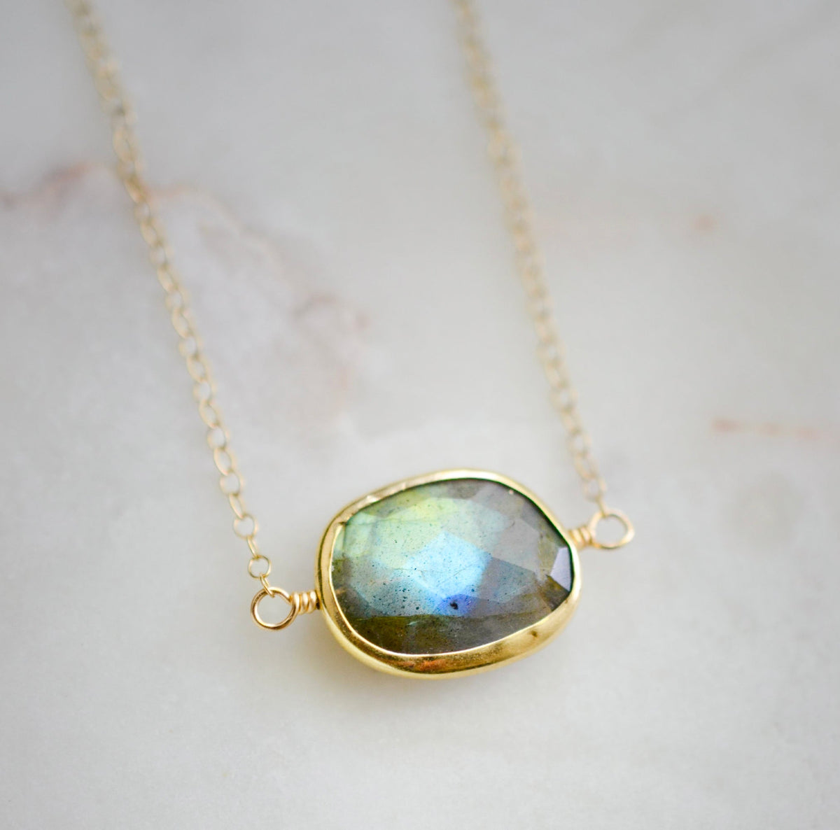 Celeste Necklace: Labradorite