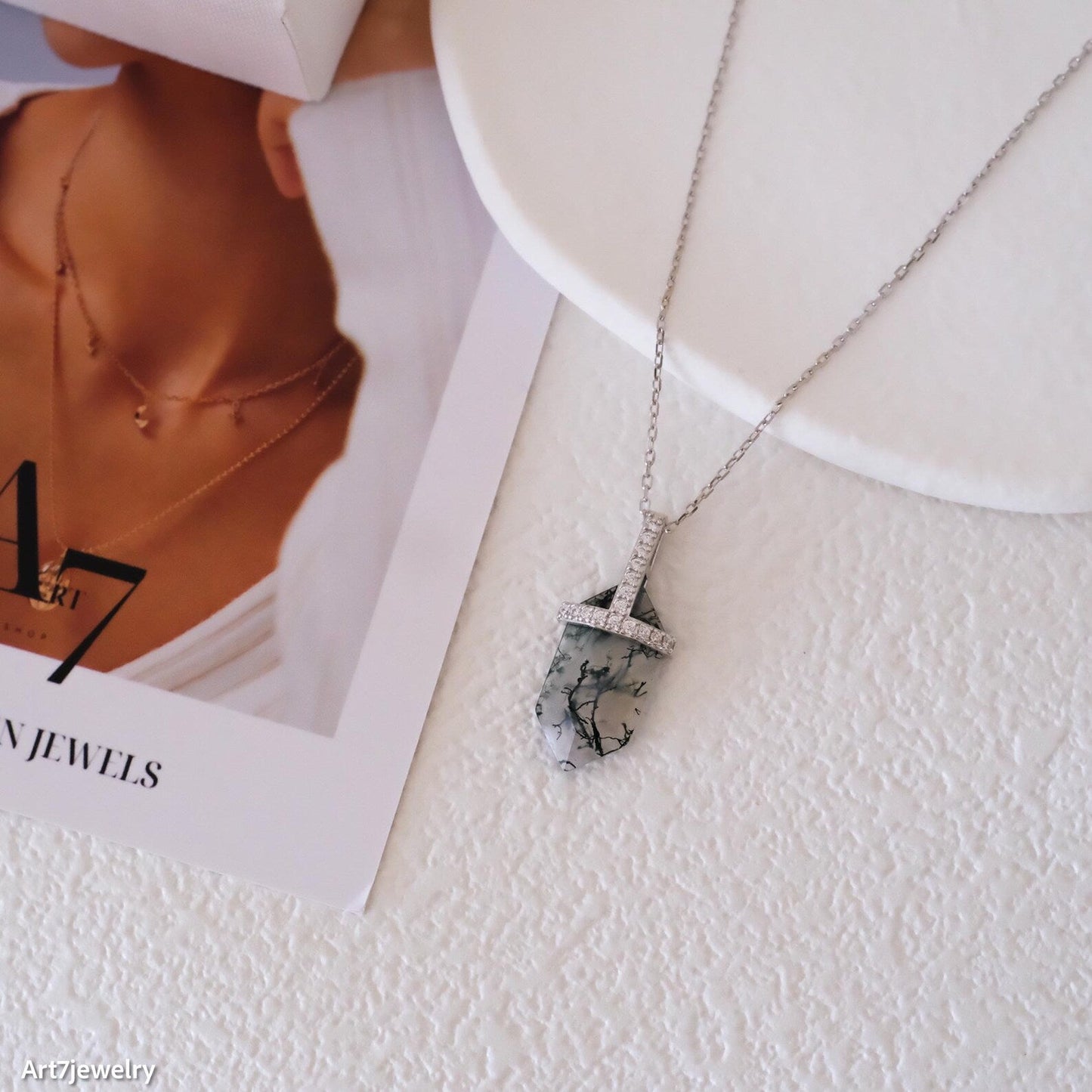 Moss Agate Necklace