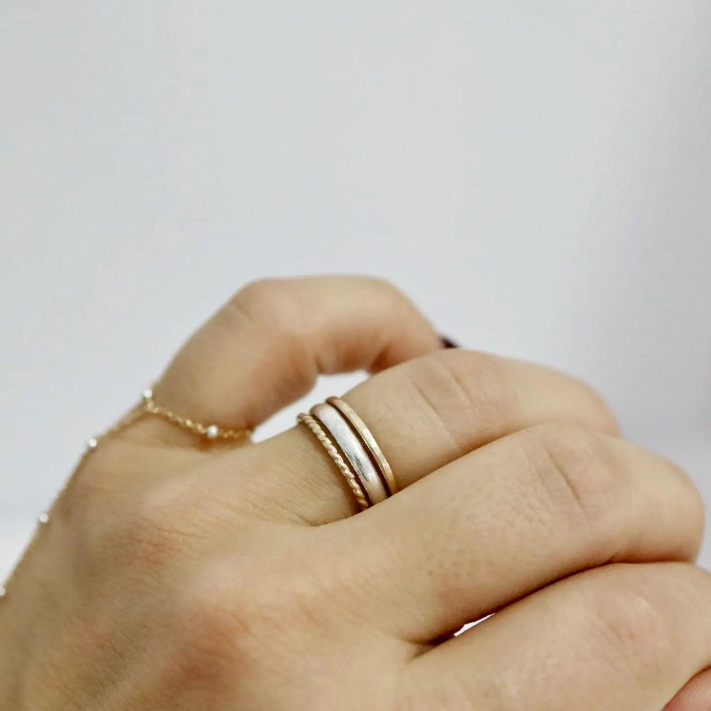 Chunky Stacking Ring in Sterling Silver