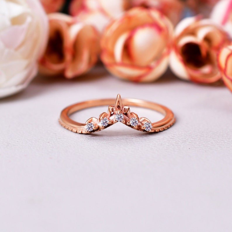 Luxury Moissanite Diamond Wedding Band Ring