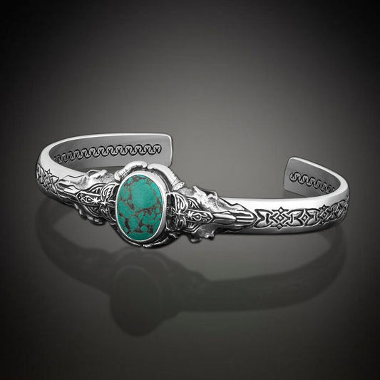 Mens Turquoise Adjustable Bracelet by Harshita Jewellery