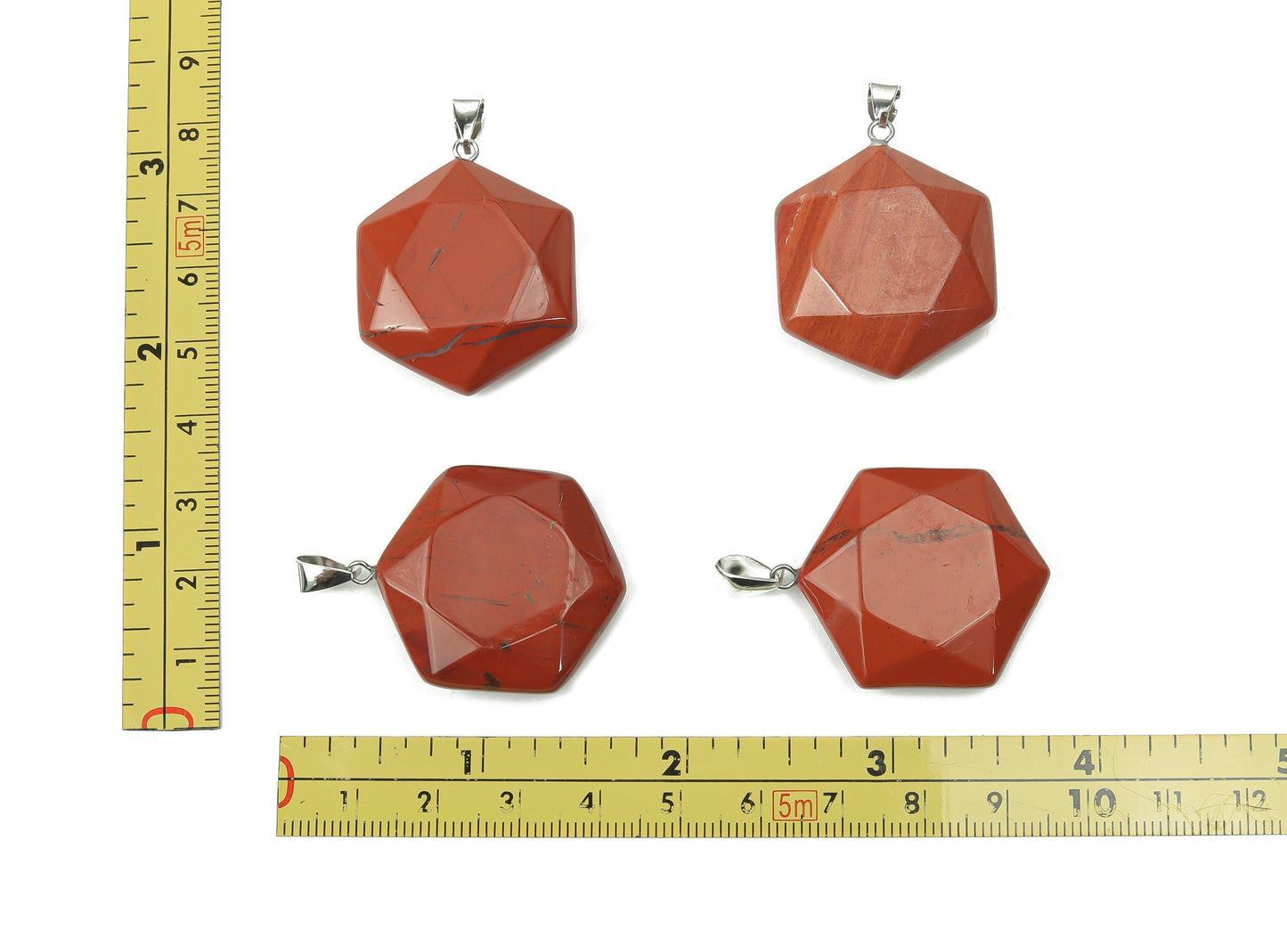 Red Jasper Star Merkaba Crystal Pendant - NC1063