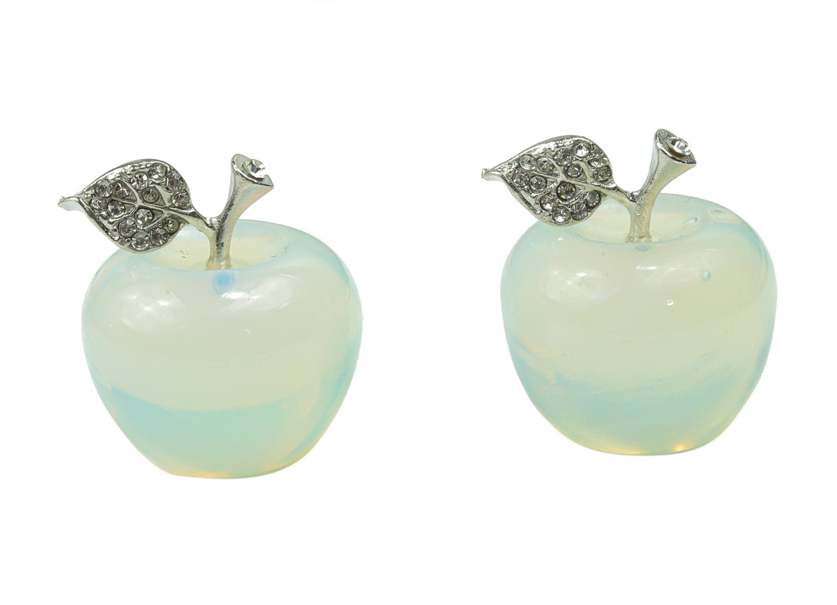 Opalite Apple Crystal Carving - 30mm - AP1002