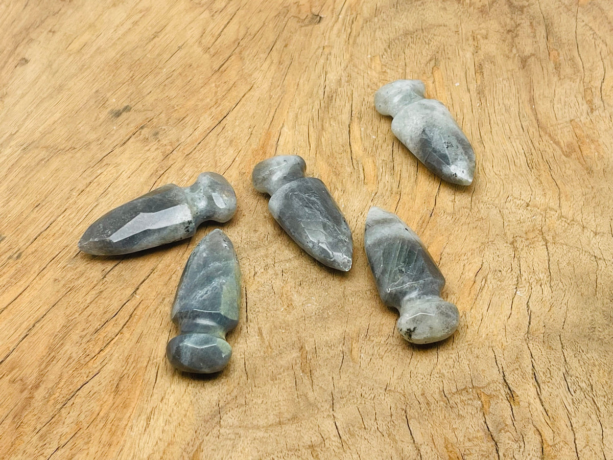 Labradorite Sword Dagger Carved Gemstone - 50mm - SW1011