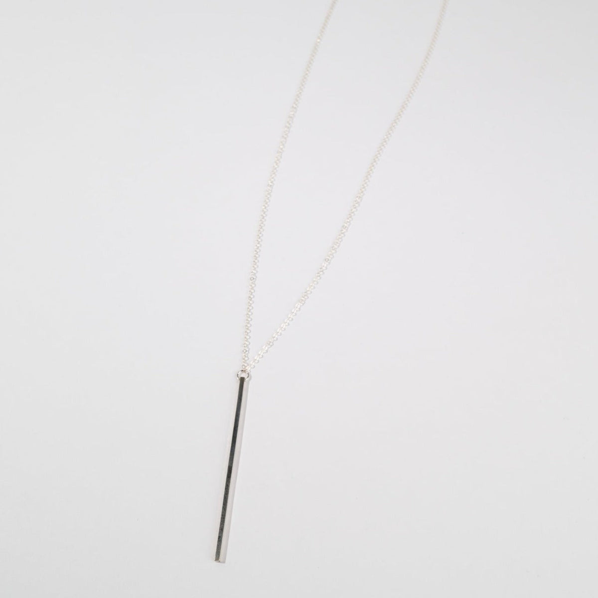 Linear Bar Necklace - Choose Your Metal / READY TO SHIP in STERLING SILVER