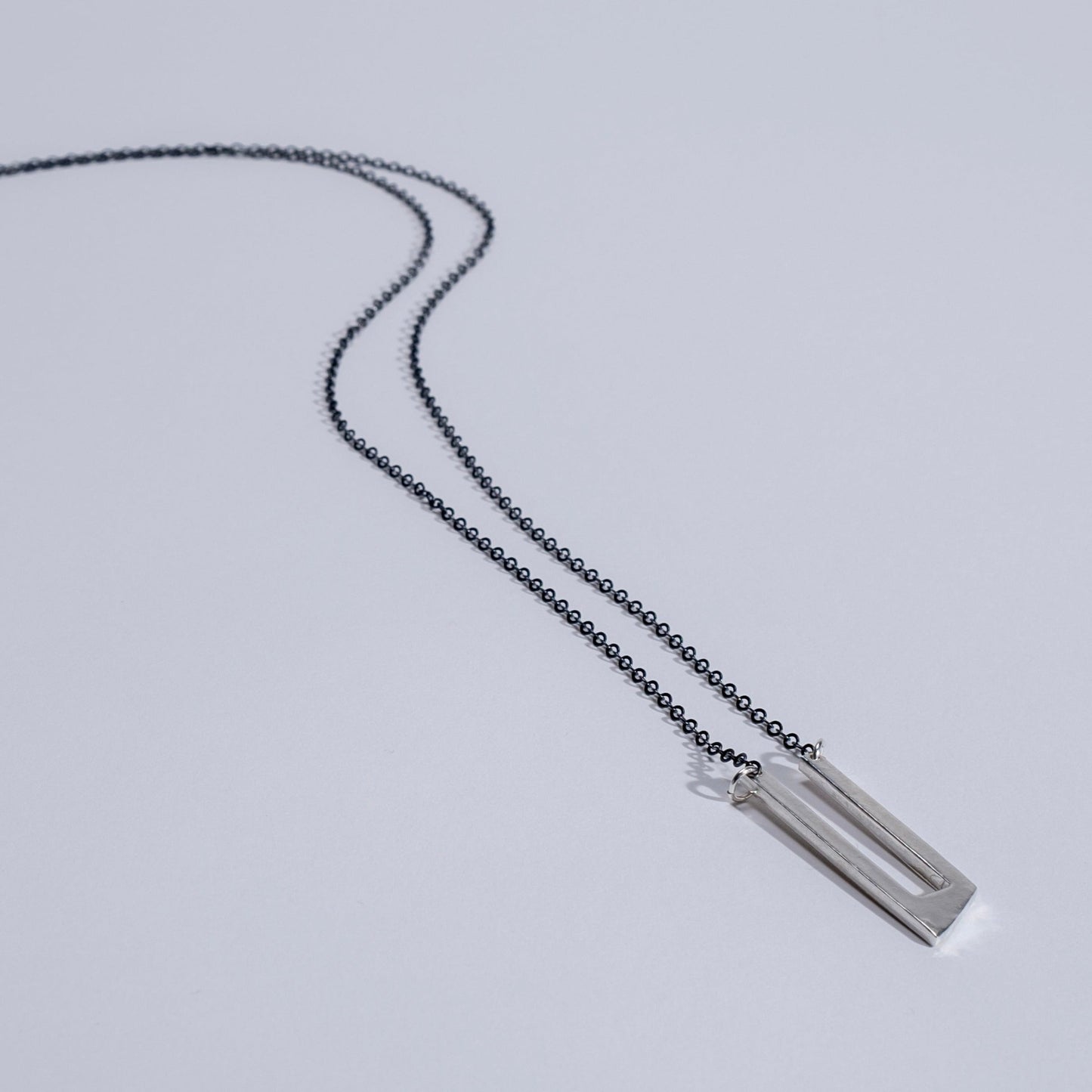 Triangle Parallel Necklace / READY to SHIP in BRASS