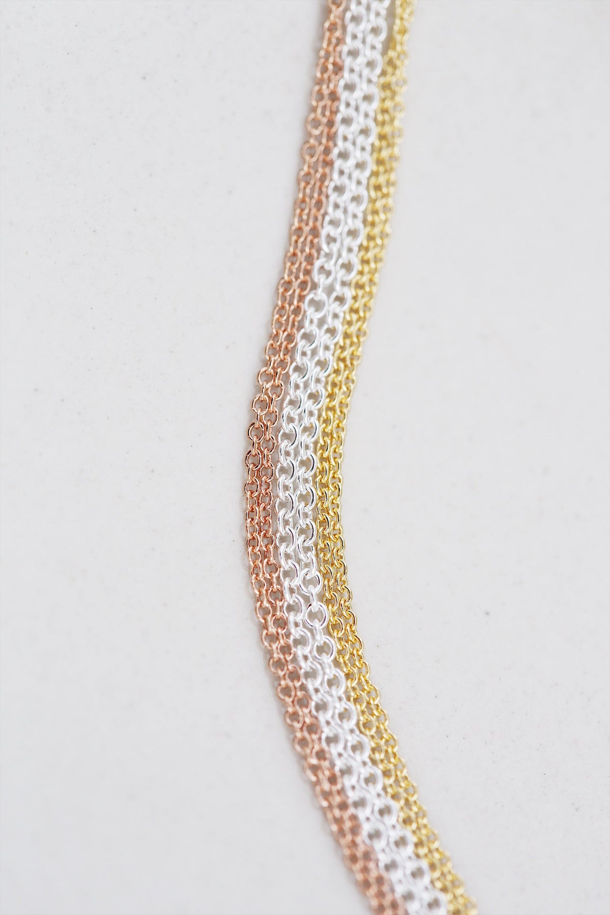 Cable Chain- 1mm gold filled and silver