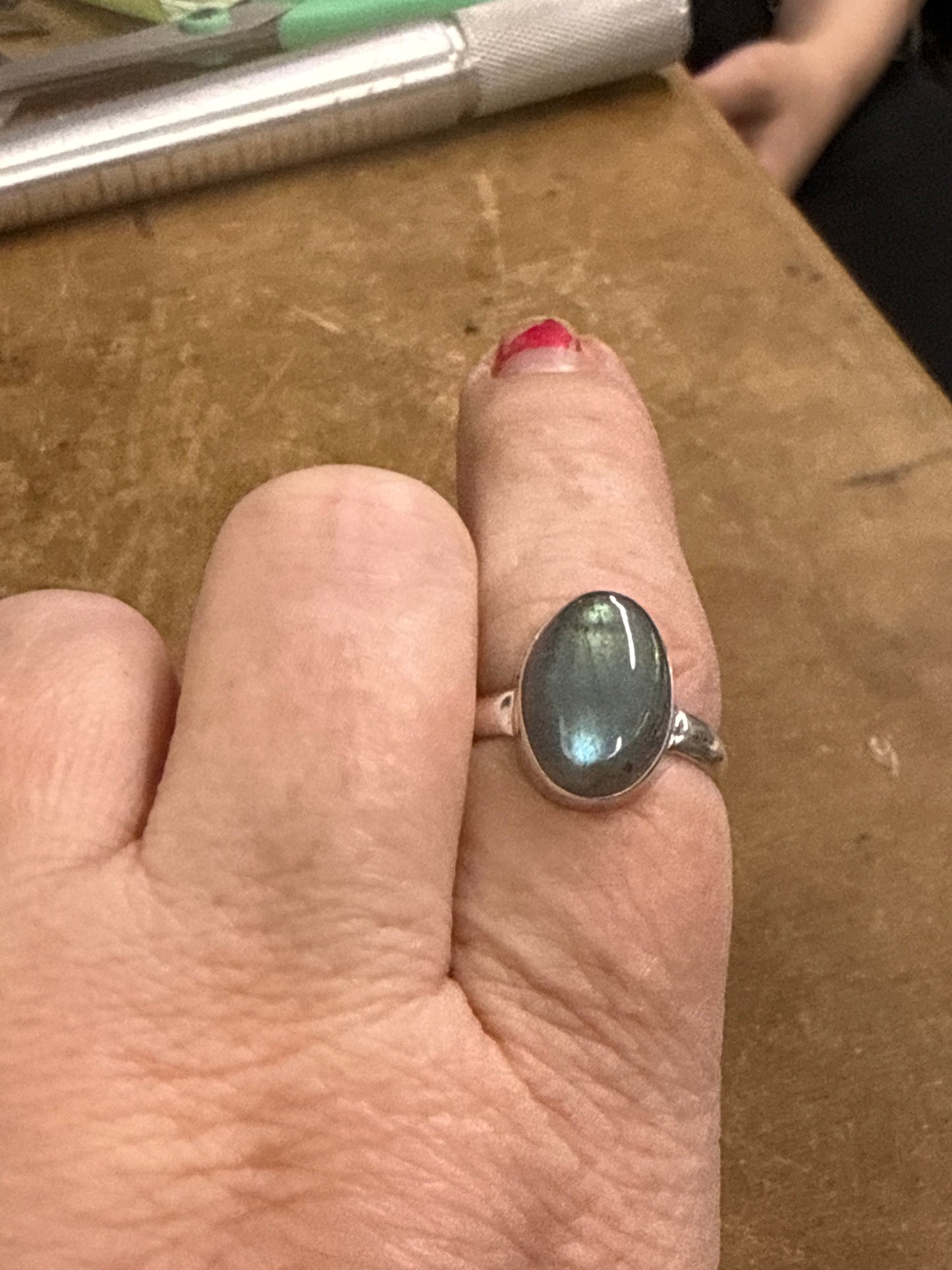 Labradorite Ring Size 9