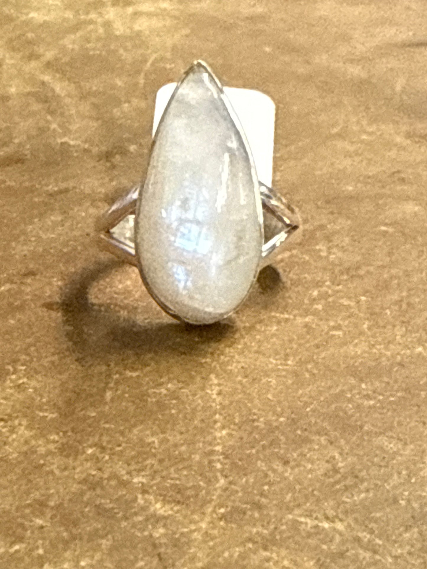 Rainbow Moonstone Ring Size 7