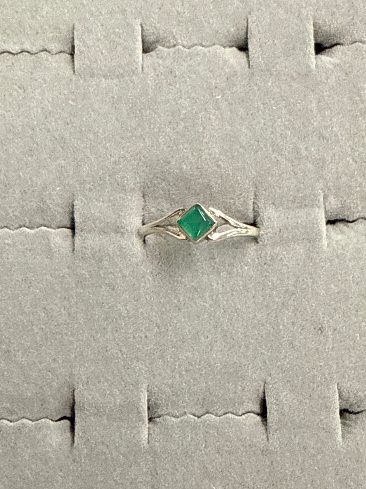 Green Onyx Ring Size 8