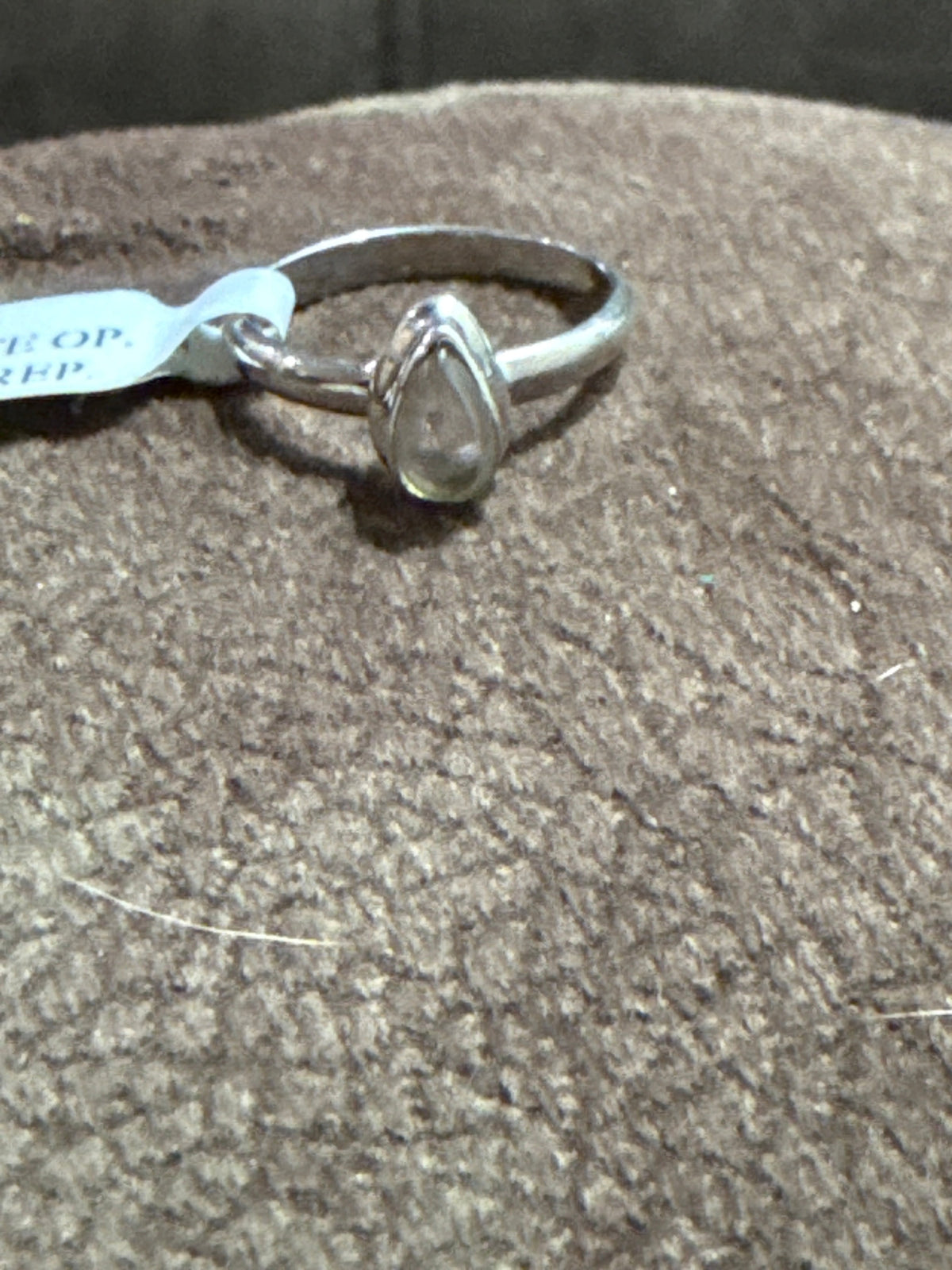 Hyalite Opal Ring Size 7 (U-V Reactive)