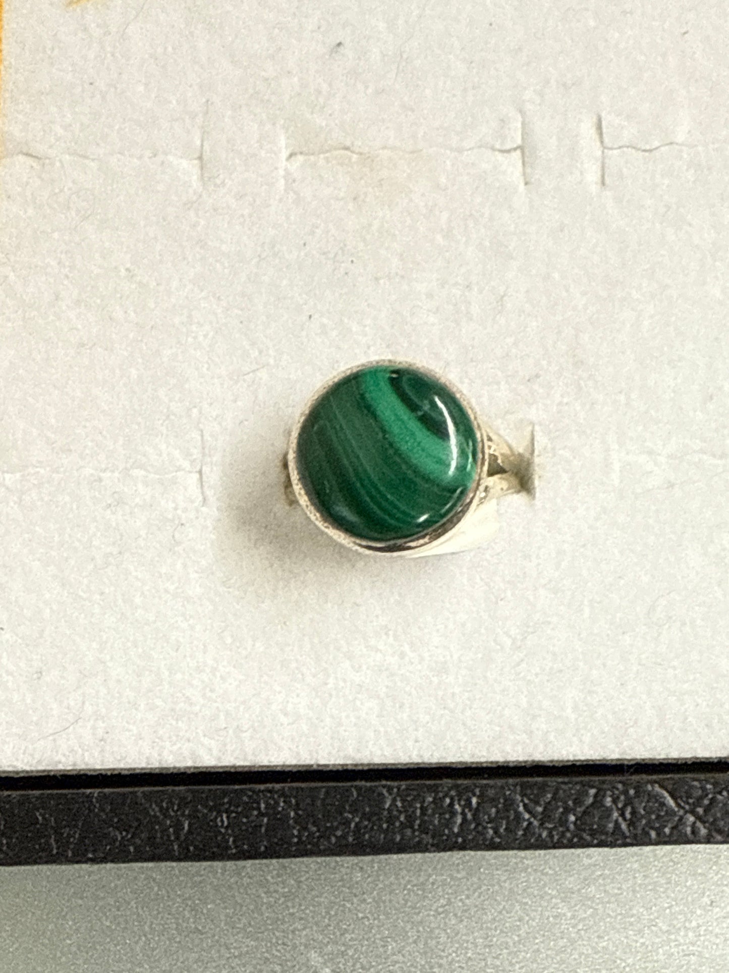 Malachite Ring Size 9