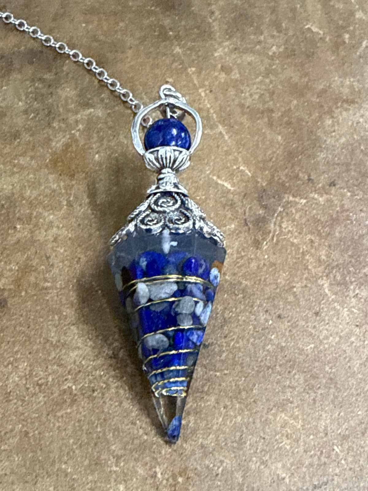 Orgonite Lapis Lazuli Pendulum