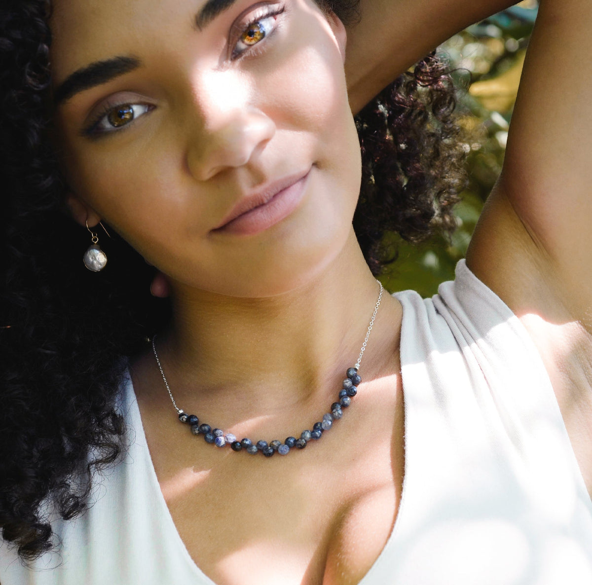 Lyra Iolite Necklace