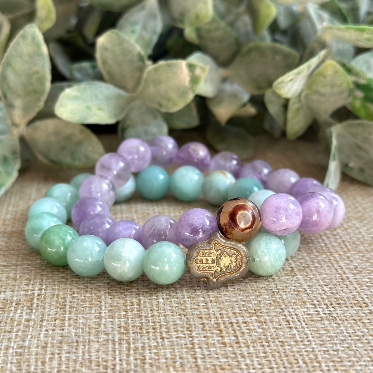 Jadeite & Hamsa (Chunky)