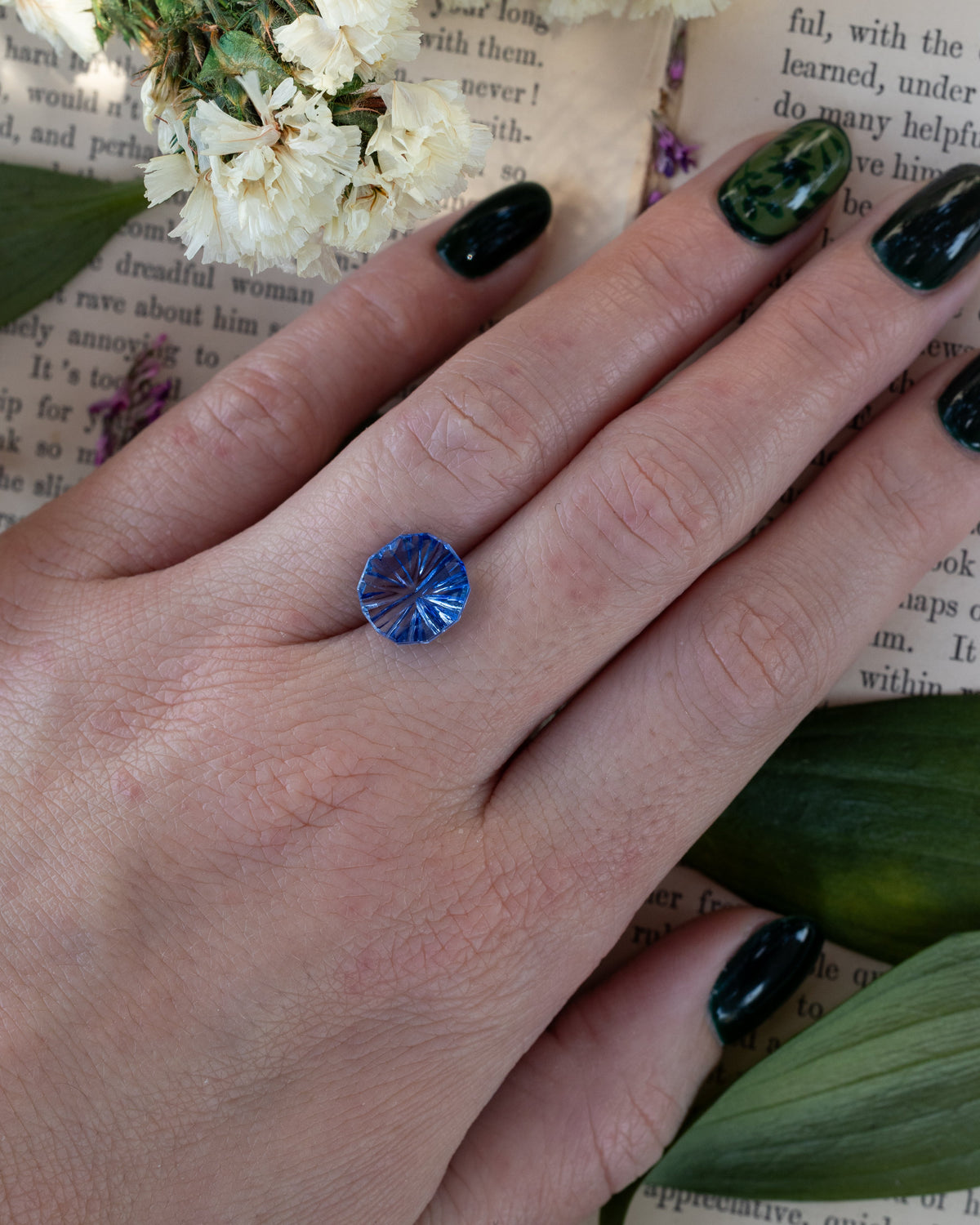 4.54ct 11.1x5x4.1mm Concave Cut Natural Cornflower Blue Sapphire