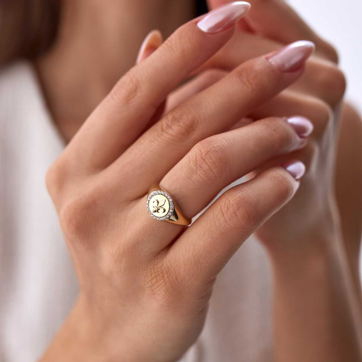 Lotus Signet Ring
