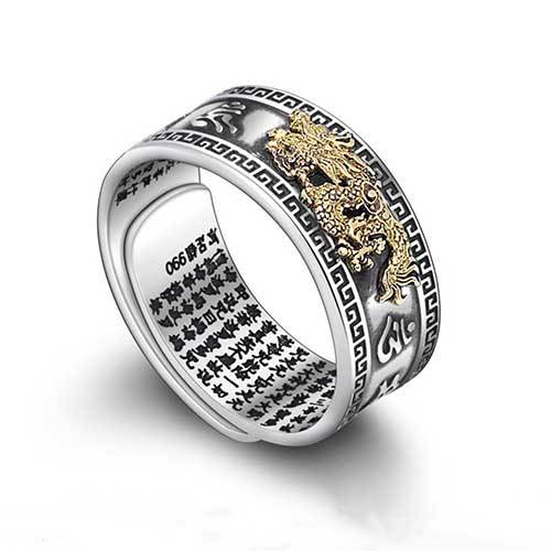Feng Shui Dragon Mantra Ring