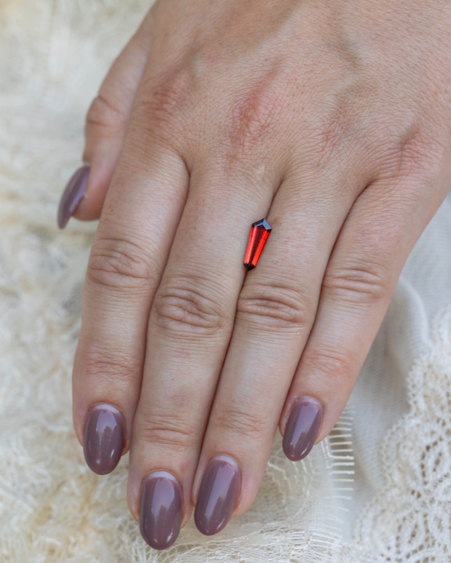 1.45ct 13x4.5x2mm Dagger Cut Garnet
