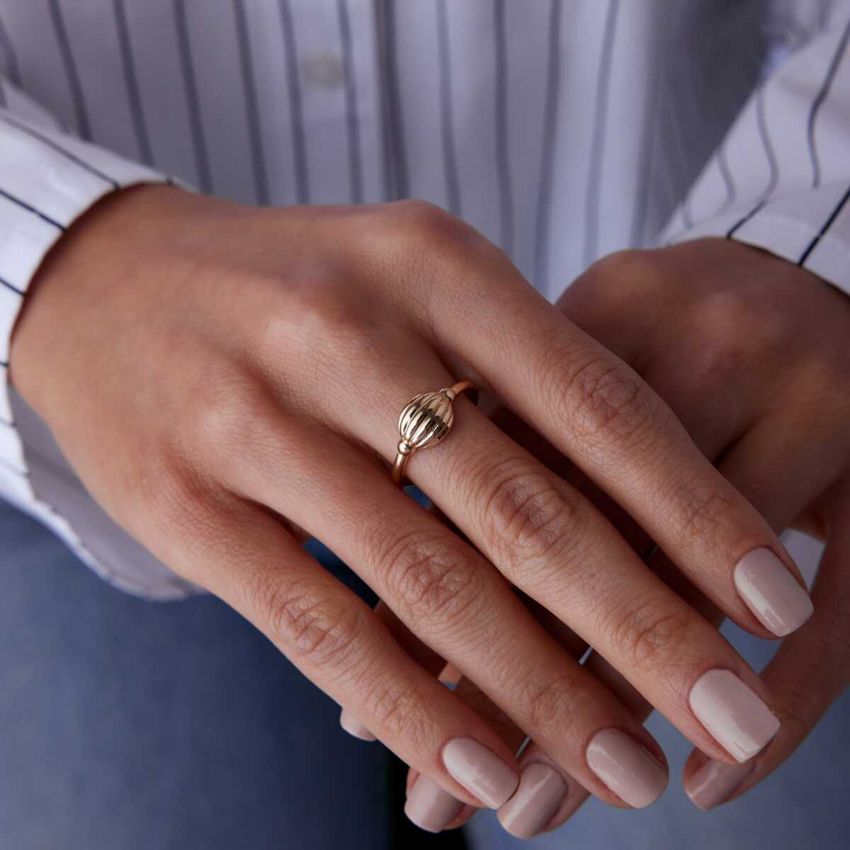 Croissant Ring 14k Gold