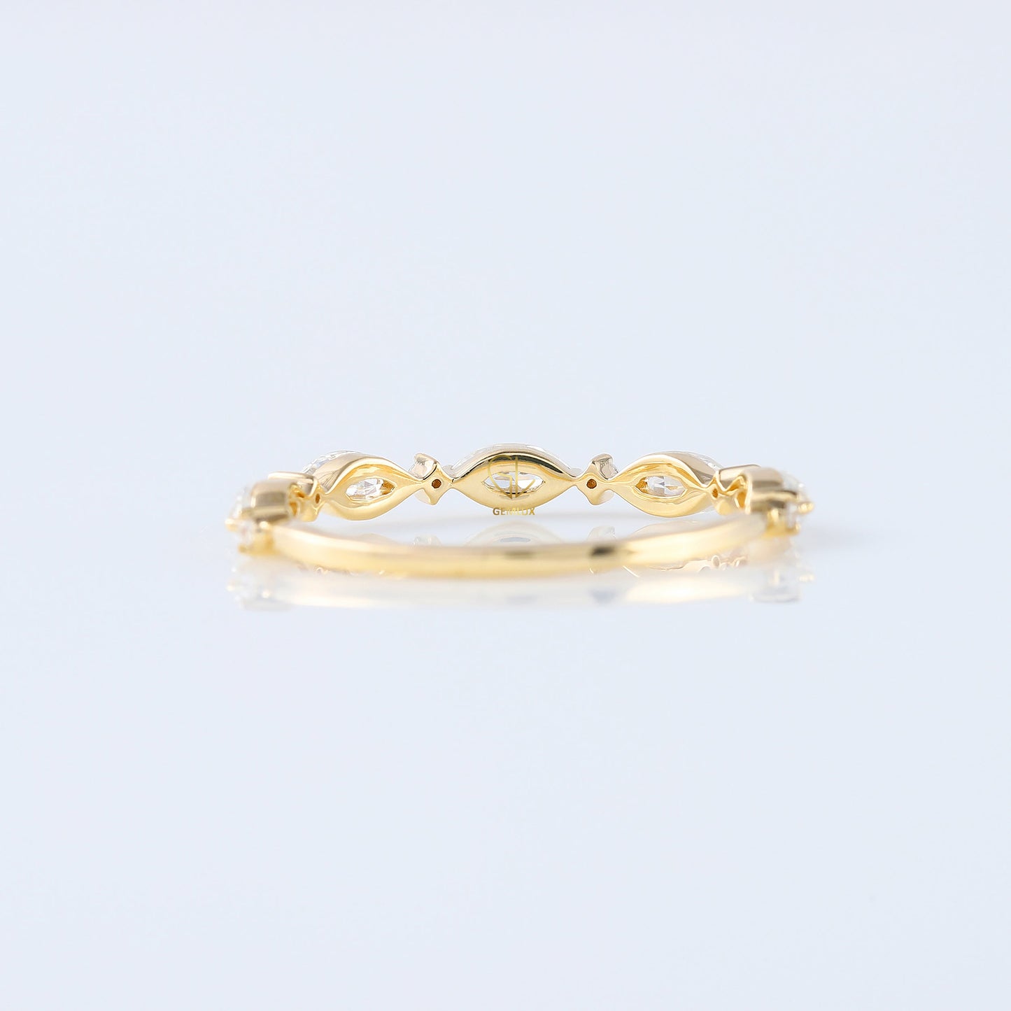 Alternative Stone Lab Grown Diamond Matching Eternity Band