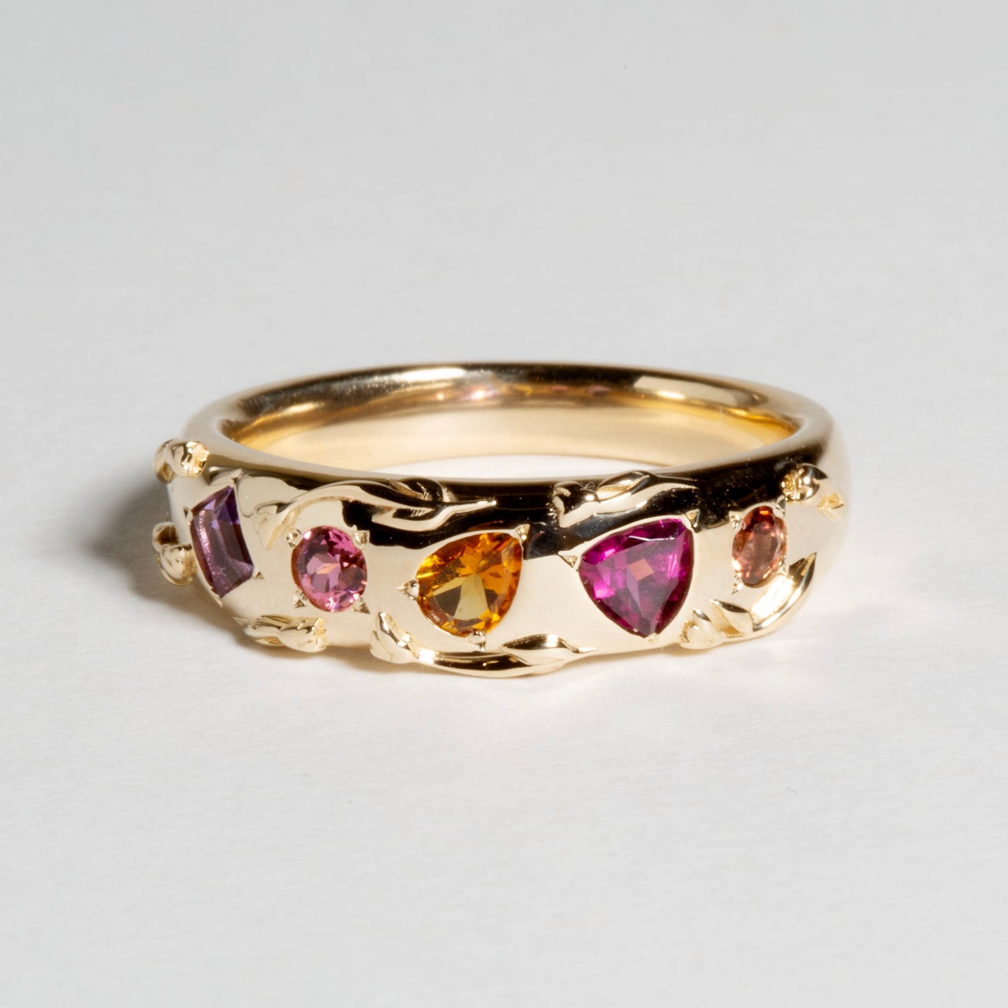 MULTI GEMSTONE WEDDING BAND