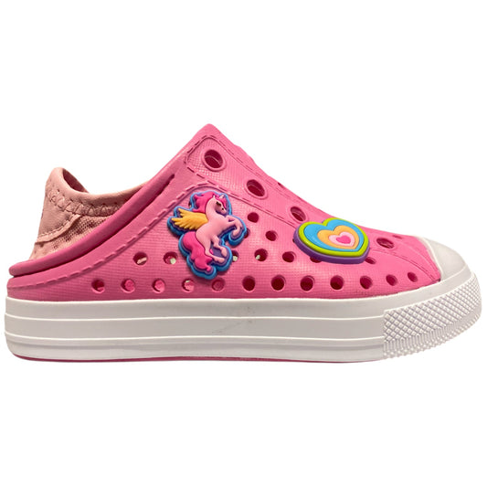 Skechers Toddler Girls Foamies Flexible Molded Slip-On Shoe