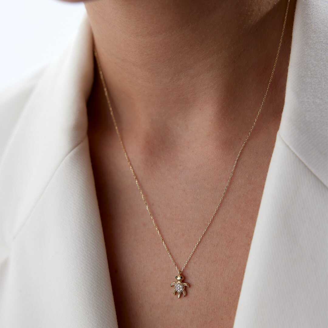 14k Gold Caretta Caretta Necklace