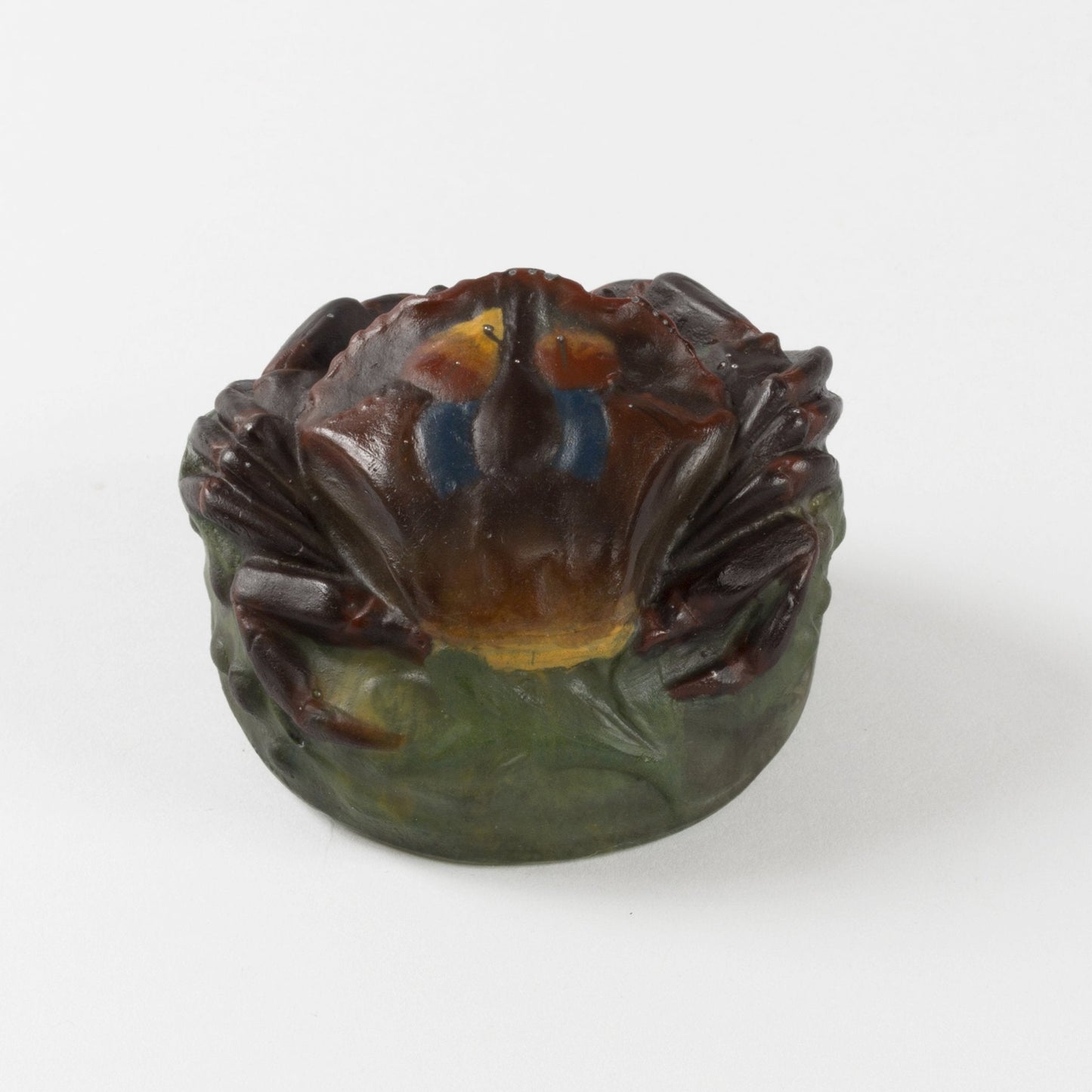 Amalric Walter and Henri Bergé "Crabe" Pâte de Verre Glass Paperweight