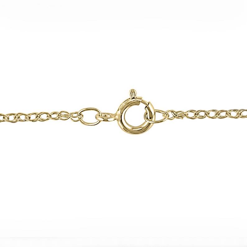 1Ct T.W. Heart Diamond Pendant 10k Yellow Gold Lab Grown 18" Necklace