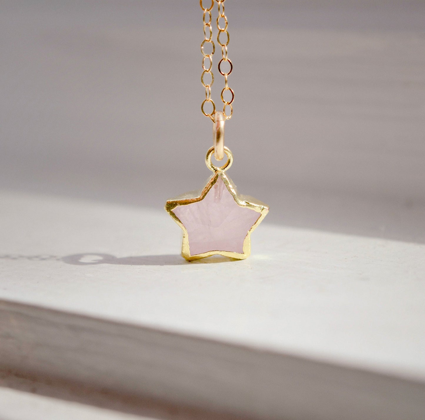 Rose Quartz Stargazer Necklace