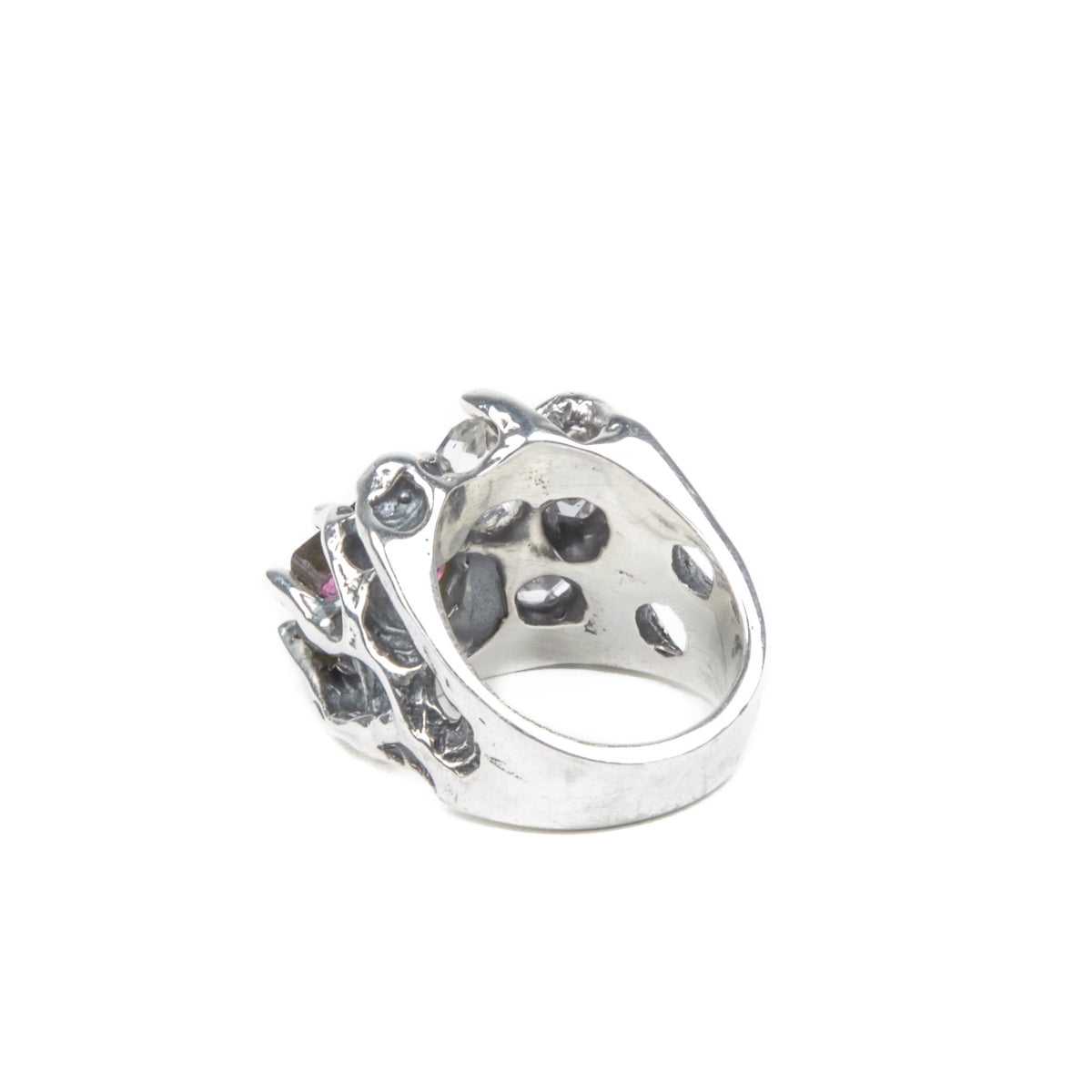 LUNAR DREAMS RING | TOURMALINE & HERKIMER DIAMOND